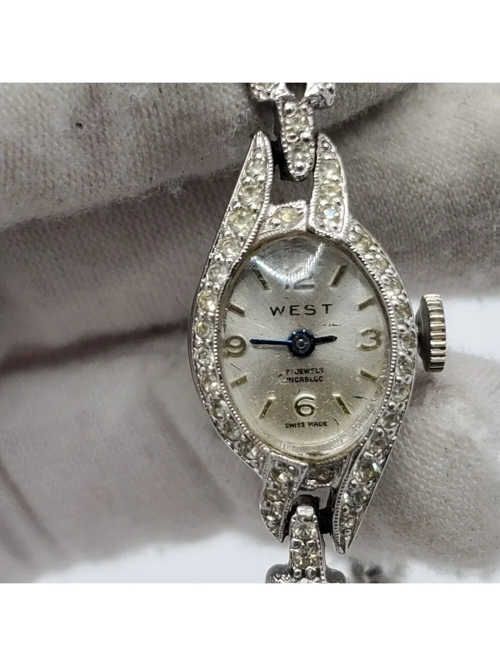 Vintage West Mechanical Swiss Made Watch Women For Parts Or Repair